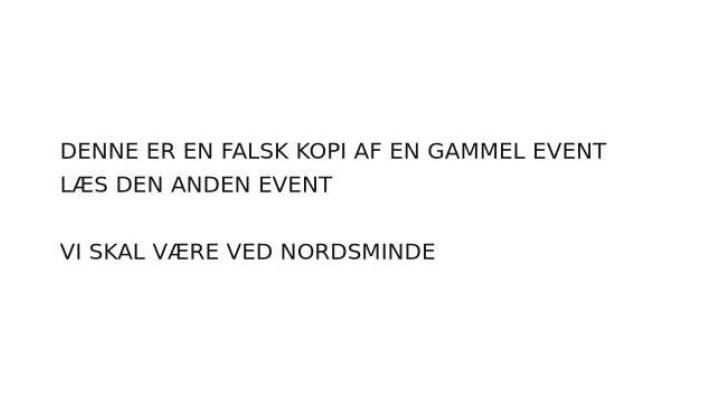 FALSK SKYGGE EVENT